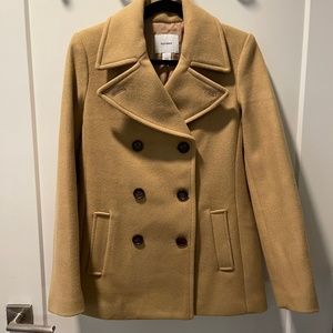 Old Navy Camel Peacoat in size s